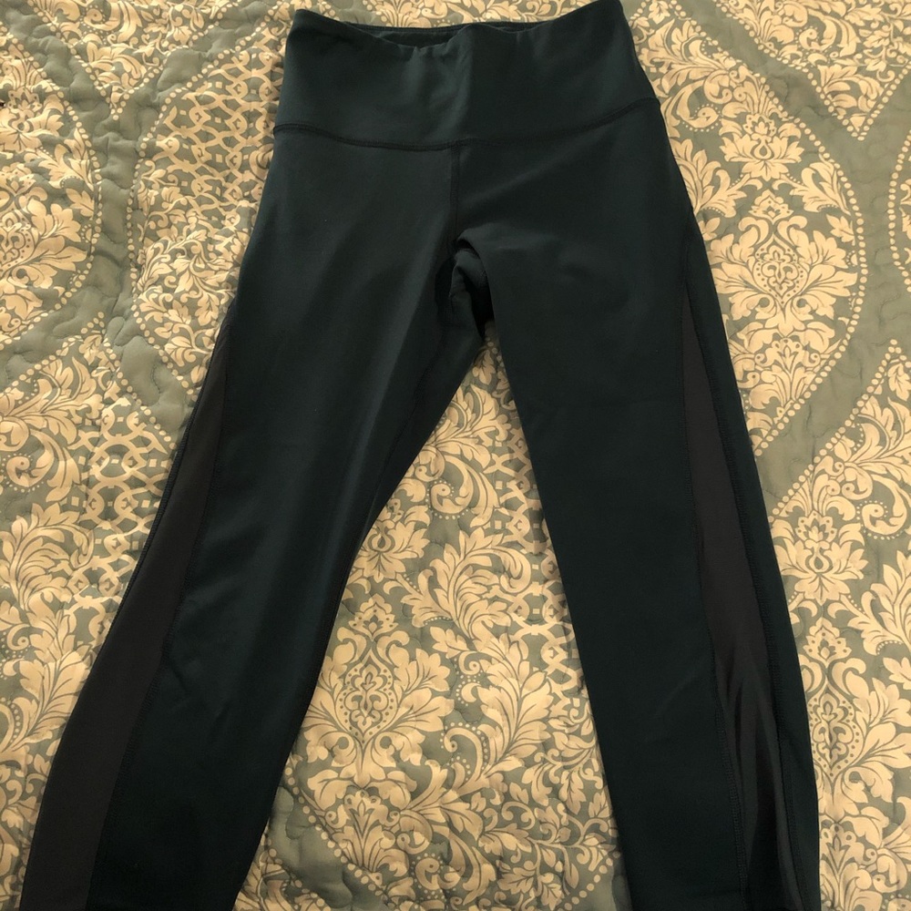 Old Navy Active Teal Crop Leggings